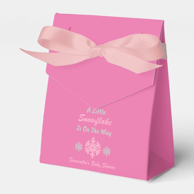 Kleine Schneeflocke unterwegs Geschenkschachtel (Vorderseite)