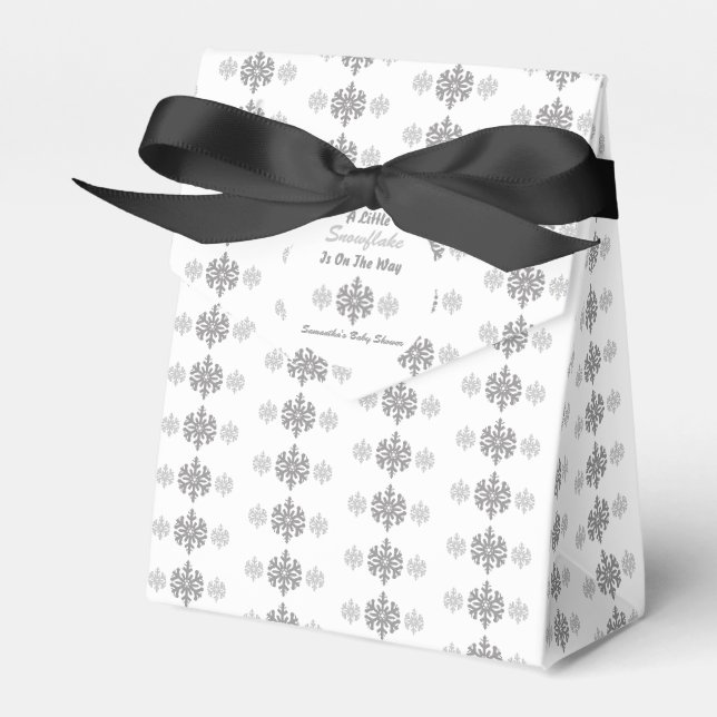 Kleine Schneeflocke unterwegs Geschenkschachtel (Vorderseite)