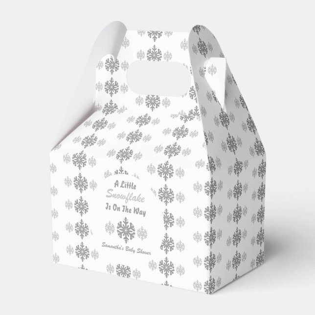 Kleine Schneeflocke unterwegs Geschenkschachtel (Vorderseite)