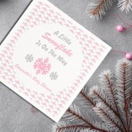 Kleine Schneeflocke unterwegs Serviette