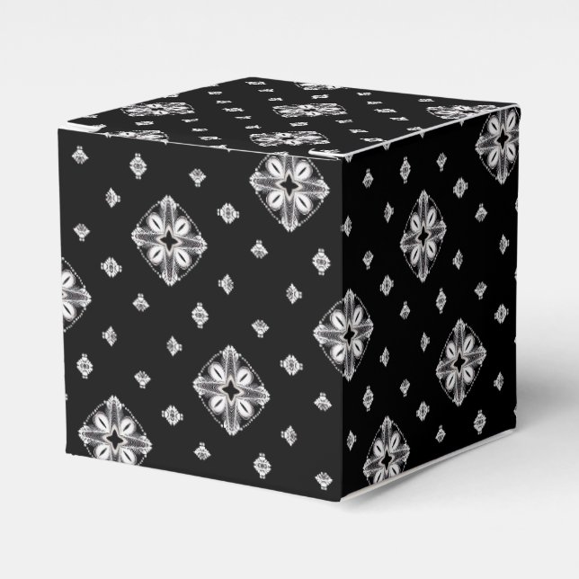 Kleine Schneeflocken und Kristalle Geschenkschachtel (Vorderseite)