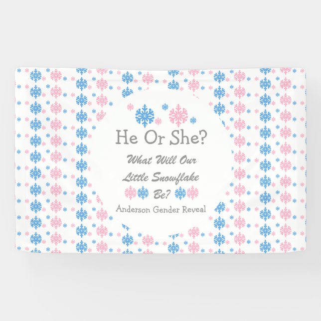 Kleine Schneeflockendarstellung Banner (Horizontal)