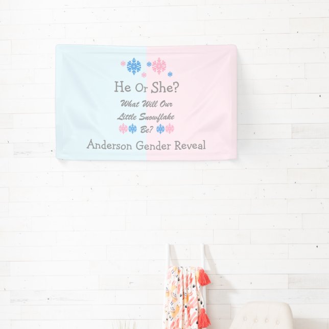 Kleine Schneeflockendarstellung Banner (InSitu)