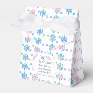 Kleine Schneeflockendarstellung Geschenkschachtel
