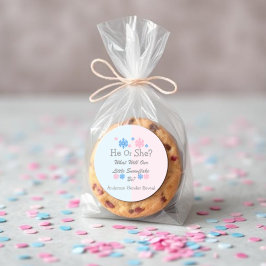 Kleine Schneeflockendarstellung Runder Aufkleber