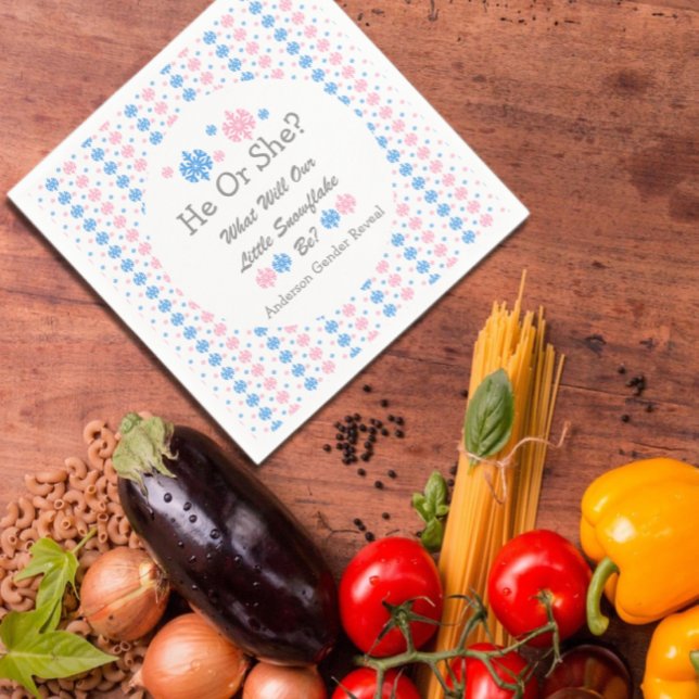 Kleine Schneeflockendarstellung Serviette (Von Creator hochgeladen)