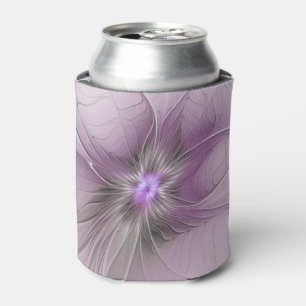 Kleine Schönheit Moderne Mauve Grau Fraktale Kunst Dosenkühler
