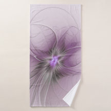 Kleine Schönheit Moderne Mauve Graue Fraktal-Kunst