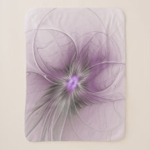 Kleine Schönheit Moderne Mauve Graue Fraktal-Kunst