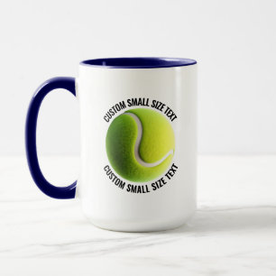 Kleine Schrift NAVY BLAU Kombination 15oz Individu Tasse