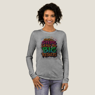 Kleine Schritte führen zu großen Ergebnissen Langa Tri-Blend Shirt