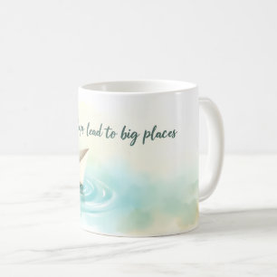 Kleine Schritte Führen Zu Großen Orten Kaffeetasse