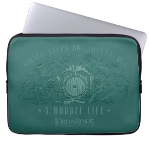 Kleine Schritte, große Abenteuer - Ein Hobbit-Lebe Laptopschutzhülle