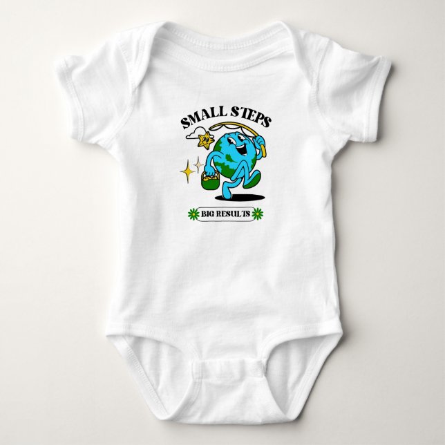 Kleine Schritte Großes Ergebnis Baby T - Shirt (Vorderseite)
