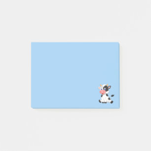 Kleine Schwarz-Weiß-Bull Post-it® Notizen 4 x 3