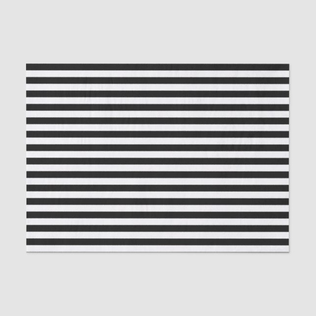 Kleine schwarze horizontale Streifen Seidenpapier (Vorderseite)