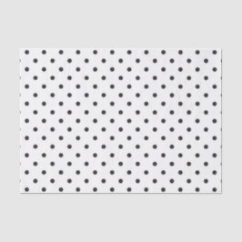 Kleine schwarze Punkte auf weißem Geschenkpapier Seidenpapier