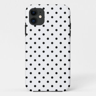 Kleine schwarze Tupfen auf weißem Hintergrund Case-Mate iPhone Hülle