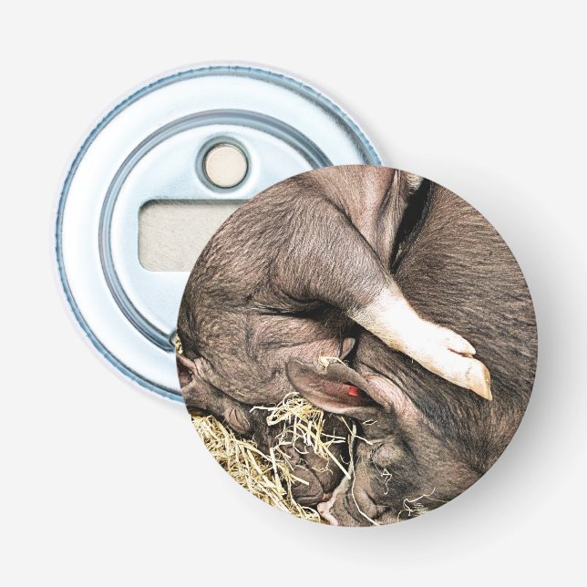 KLEINE SCHWEINE FLASCHENÖFFNER (Vorderseite)