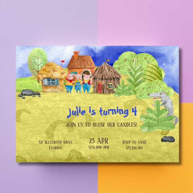 Kleine Schweine zum Geburtstag Einladung (Von Creator hochgeladen)