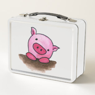Kleine Schweinefleischdose Metall Brotdose