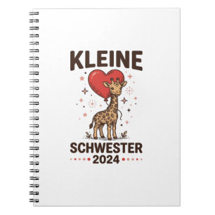Kleine Schwester 2024 Niedliche Giraffe Schwester Notizblock