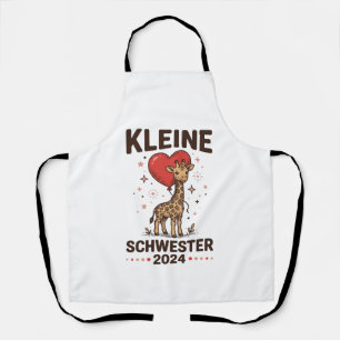 Kleine Schwester 2024 Niedliche Giraffen-Schwester Schürze