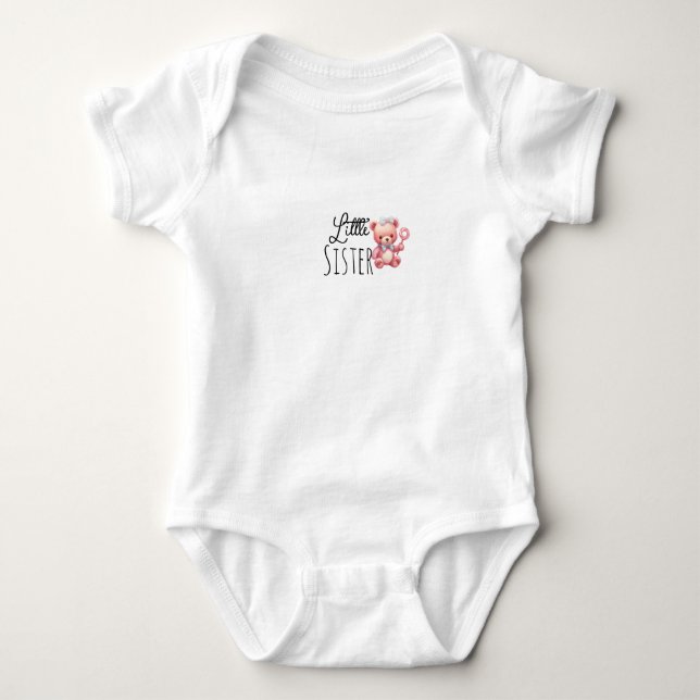 Kleine Schwester Baby Strampler (Vorderseite)
