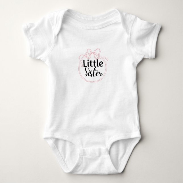 Kleine Schwester Baby Strampler (Vorderseite)