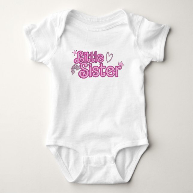 Kleine Schwester Baby Strampler (Vorderseite)