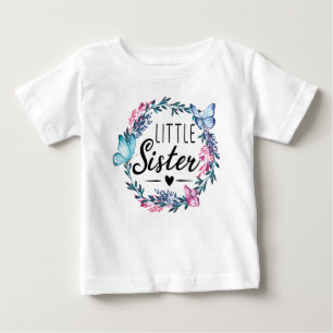 kleine Schwester bewundernswerte Blumenkranz niedl Baby T-shirt