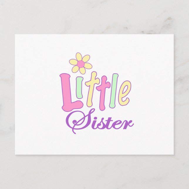 Kleine Schwester (Blume) Postkarte (Vorderseite)