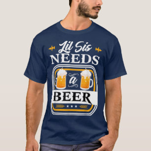 Kleine Schwester braucht eine Bierbraut und einen T-Shirt