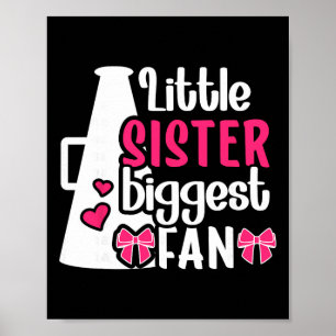 Kleine Schwester Cheer Schwester einer Cheerleader Poster