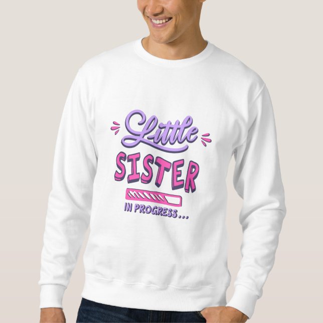 Kleine Schwester im Gange Sweatshirt (Vorderseite)
