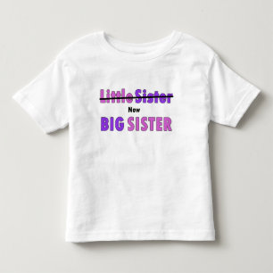 Kleine Schwester jetzt Große Schwester lila rosa T Kleinkind T-shirt