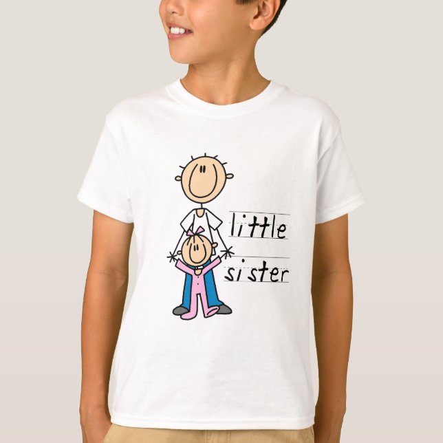 Kleine Schwester mit großer Bruder-T - Shirts und (Vorderseite)