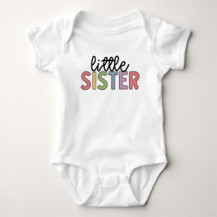 Kleine Schwester Niedlich Matching Geschwister Bab Baby Strampler