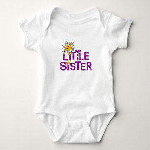 Kleine Schwester-niedliche Blume Baby Strampler