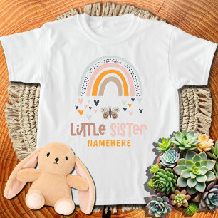 Kleine Schwester Personalisierter Name Süßer Regen T-Shirt