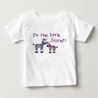 Kleine Schwester (von einem großen Bruder) Zebra-T Baby T-shirt