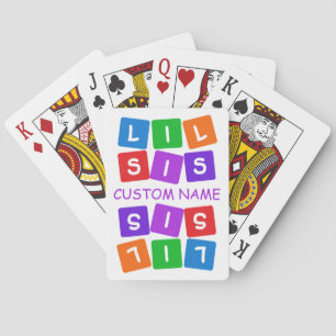 Kleine Sis benutzerdefinierte Spielkarten