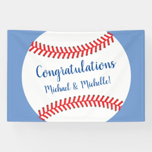 Kleine Slugger Baseball Babydusche Banner