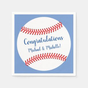 Kleine Slugger Baseball Babydusche Serviette