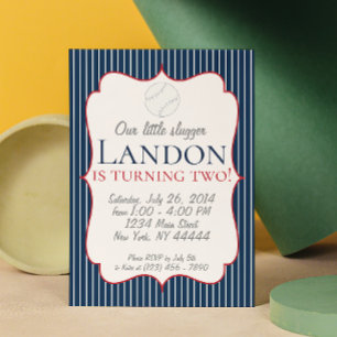 Kleine Slugger Baseball-Party Einladung