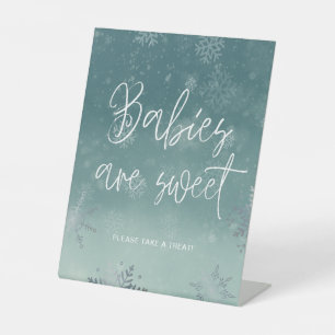 Kleine Snoflake Babydusche Süße Sockelschild