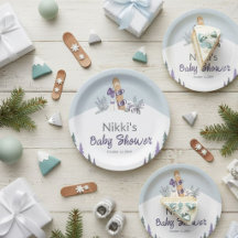 Kleine Snowboarder-Berg-Baby-Party
