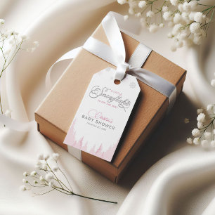 Kleine Snowflake Winter Baby Dusche Geschenkanhänger