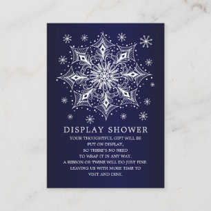 Kleine Snowflake Winter Baby Duschkabine Begleitkarte