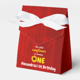 Kleine Sonnenblume 1. Geburtstag Geschenkschachtel